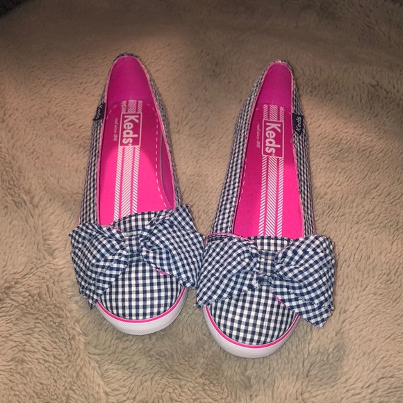 NWT Keds Gingham Slip Ons, size 6 - Picture 1 of 6